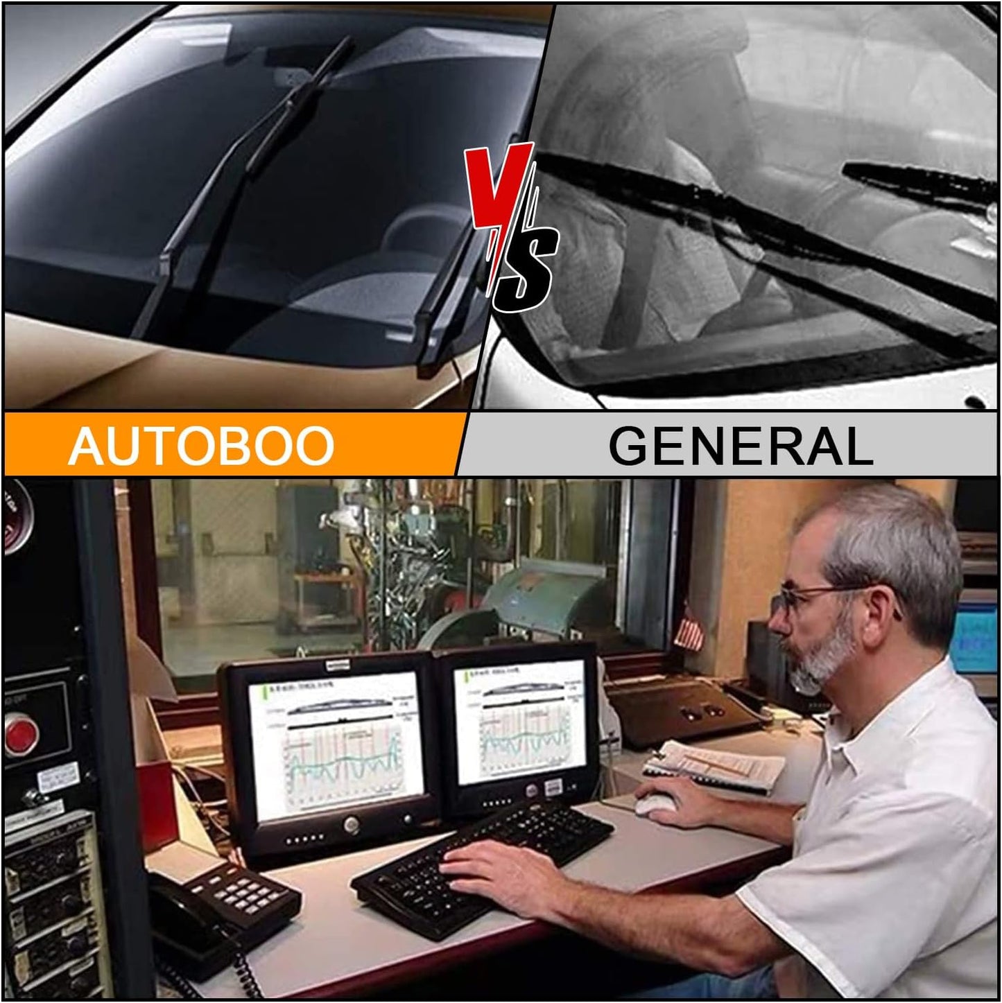 19" and 19" Windshield Wipers Blades (Pack of 2),OEM Quality Premium All-Seasons Wiper Blades,Stable and Quiet Armor Wiper Blades